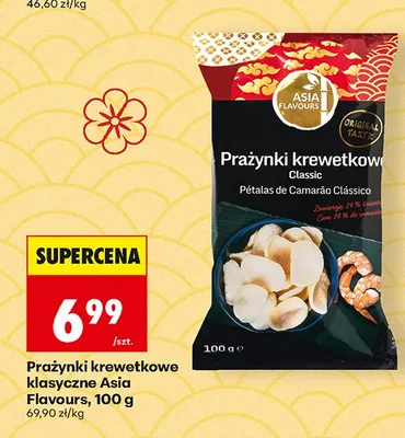 Prażynki krewetkowe klasyczne Asia Flavours promocja w Biedronka