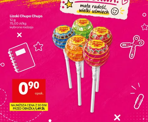 Lizak Chupa Chups pomarańczowy promocja w Delikatesy Centrum