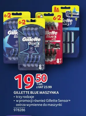 Ostrza wymienne do maszynki Gillette Sensor+ promocja w Selgros