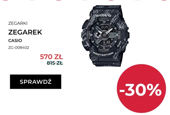 Zegarek Casio ZG-008402 promocja w Briju