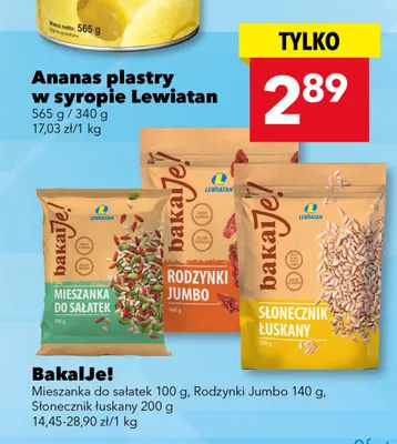 Rodzynki Jumbo BakalJe! promocja w LEWIATAN