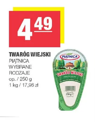 Twaróg wiejski Piątnica promocja w SPAR