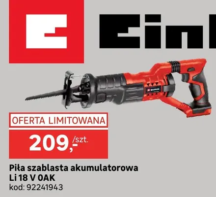 Piła szablasta akumulatorowa Li 18 V OAK promocja w Leroy Merlin
