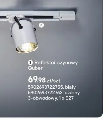 Reflektor szynowy Quber promocja w Castorama