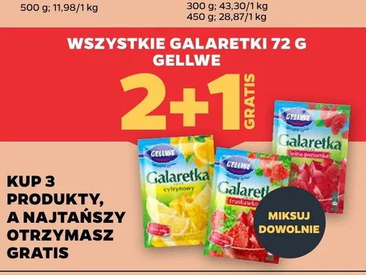 Galaretka cytrynowa Gellwe promocja w Netto