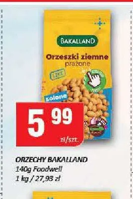 Orzeszki ziemne prażone solone Bakalland promocja w Chorten