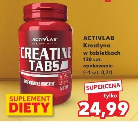 Kreatyna w tabletkach promocja w Kaufland