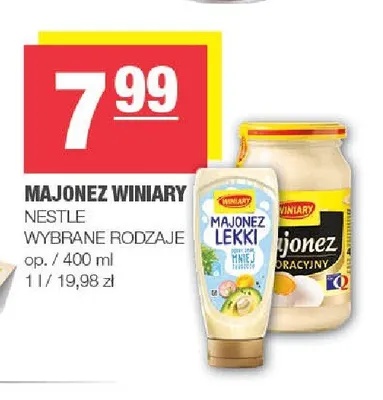 Majonez Lekki Winiary promocja w SPAR