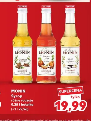 Syrop Vanilla Monin promocja w Kaufland