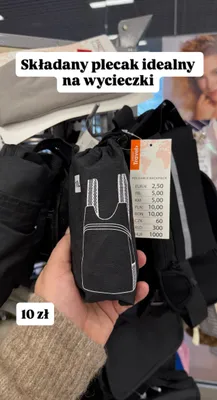 Plecak składany  promocja w Pepco