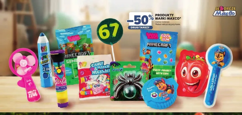 Lizak z naklejką Paw Patrol Lollipop Maxco promocja w Stokrotka