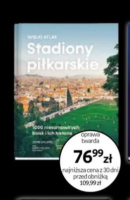 Książka Stadiony piłkarskie Wielki Atlas oprawa twarda promocja w Empik