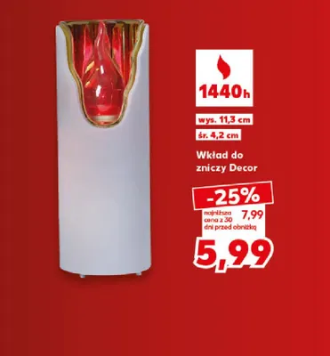 Wkład do zniczy Decor promocja w Kaufland