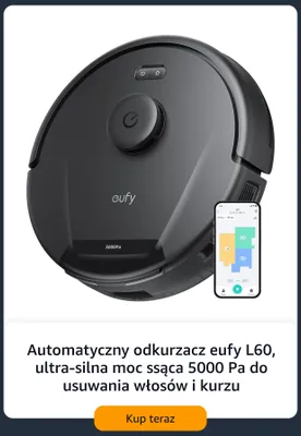 Odkurzacz automatyczny Eufy L60 promocja w Amazon