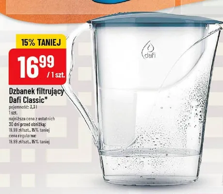 Dzbanek filtrujący Dafi Classic promocja w POLOmarket