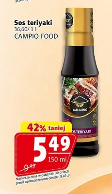 Sos teriyaki Mr. Ming promocja w Prim Market