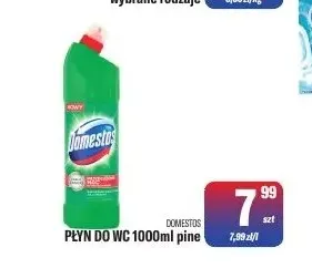 Płyn do WC pine Domestos promocja w Tomi Markt