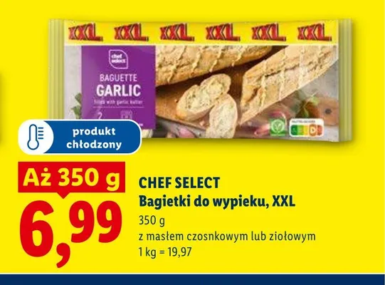 Bagietki do wypieku Chef Select XXL promocja w Lidl