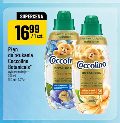 Płyn do płukania Coccolino Botanicals Heavenly Fresh promocja w POLOmarket