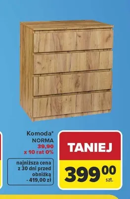 Komoda Norma promocja w Carrefour