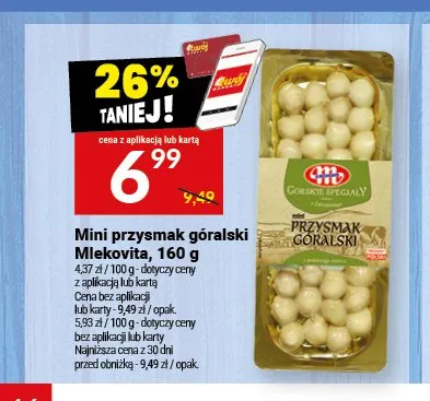 Mini przysmak góralski Mlekovita promocja w Twój Market