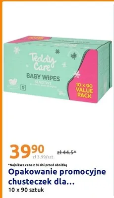 Chusteczki dla niemowląt Teddy Care Sensitive 10-pak promocja w Action