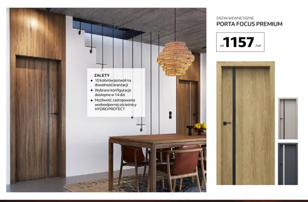 Drzwi wewnętrzne Porta Focus Premium promocja w Komfort