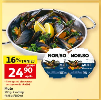 Mule w białym winie Nor/So promocja w Auchan