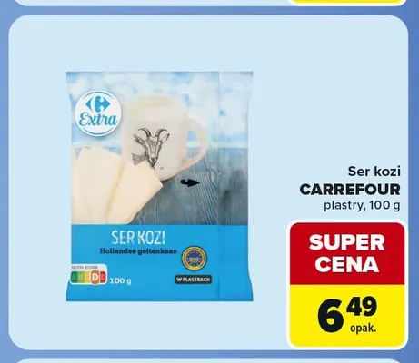 Ser kozi w plastrach Carrefour promocja w Carrefour Market