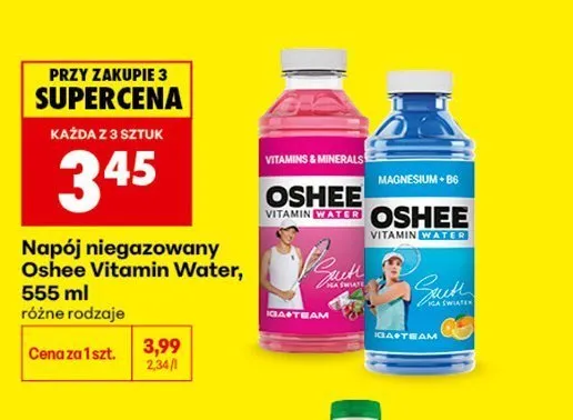 Napój niegazowany Oshee Vitamin Water Vitamins & Minerals promocja w Biedronka