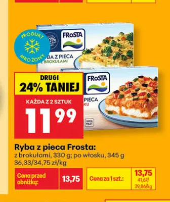 Ryba z pieca z brokułami Frosta promocja w Biedronka