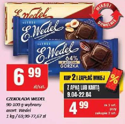 Czekolada Wedel promocja w Chorten