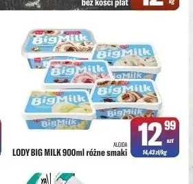 Lody Big Milk Algida promocja w Tomi Markt