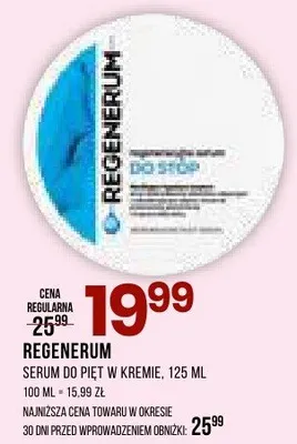 Serum do pięt w kremie Regenerum promocja w Drogerie Natura