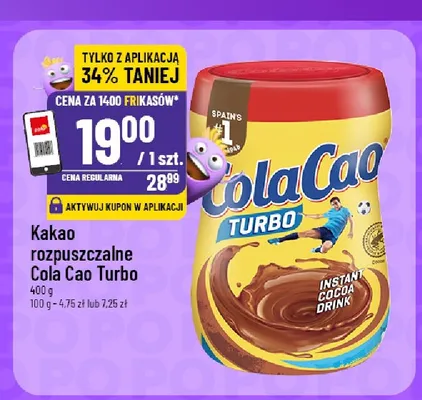 Kakao rozpuszczalne Cola Cao Turbo promocja w POLOmarket