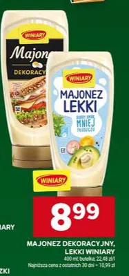Majonez lekki Winiary promocja w Stokrotka