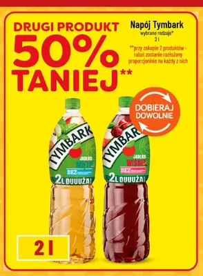 Napój Tymbark jabłko wiśnia promocja w POLOmarket