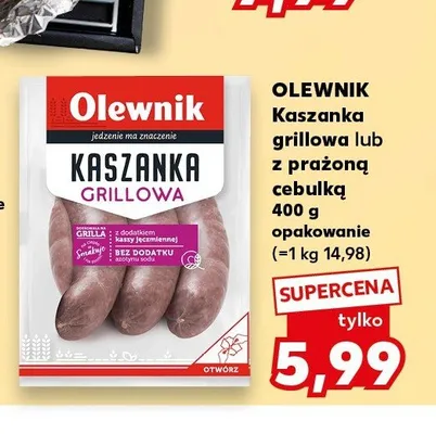 Kaszanka grillowa Olewnik promocja w Kaufland