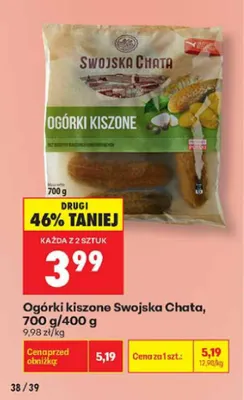 Ogórki kiszone Swojska Chata promocja w Biedronka