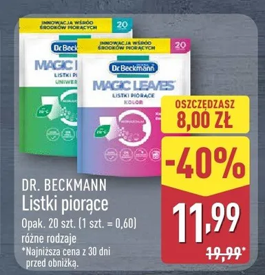 Listki piorące promocja w Aldi