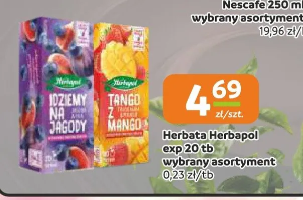 Herbata owocowa Herbapol Tango z mango promocja w Gama