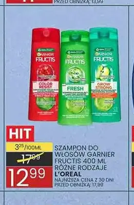 Szampon do włosów Garnier Fructis Grow Strong promocja w Wafelek