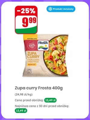 Zupa curry z kurczakiem i warzywami Frosta promocja w Dino