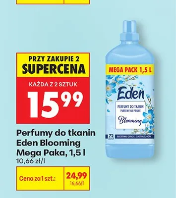 Perfumy do tkanin Eden Blooming Mega Paka promocja w Biedronka