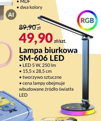 Lampa biurkowa SM-606 LED promocja w Salony Agata