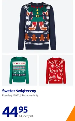 Sweter świąteczny promocja w Action