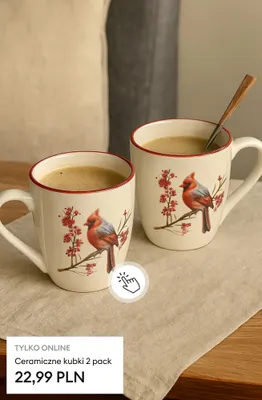 Ceramiczne kubki 2-pak promocja w Sinsay