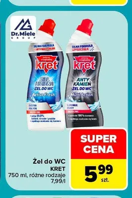 Żel do WC Kret promocja w Carrefour Market