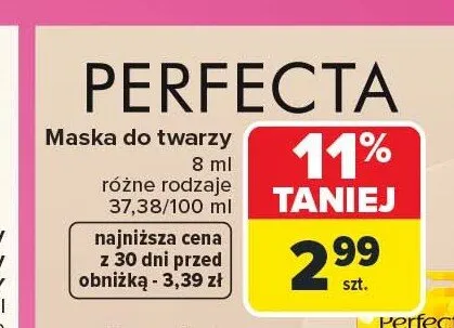 Maska do twarzy Perfecta promocja w Carrefour