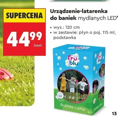 Urządzenie-latarenka do baniek mydlanych LED Fru Blu promocja w Biedronka